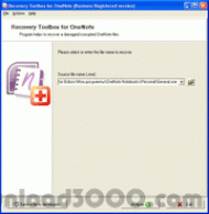 OneNote Repair Free screenshot